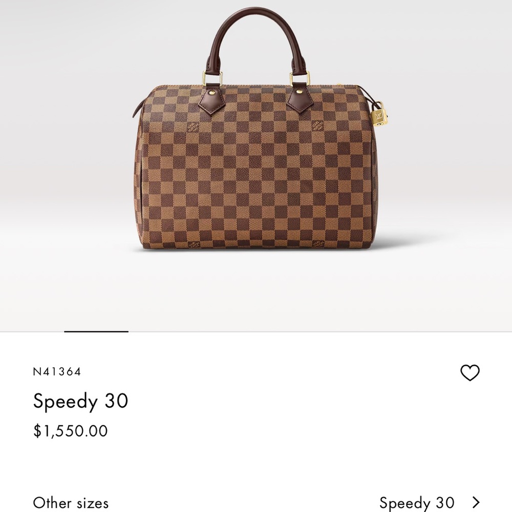 Louis Vuitton Speedy 30. Damier Ebene